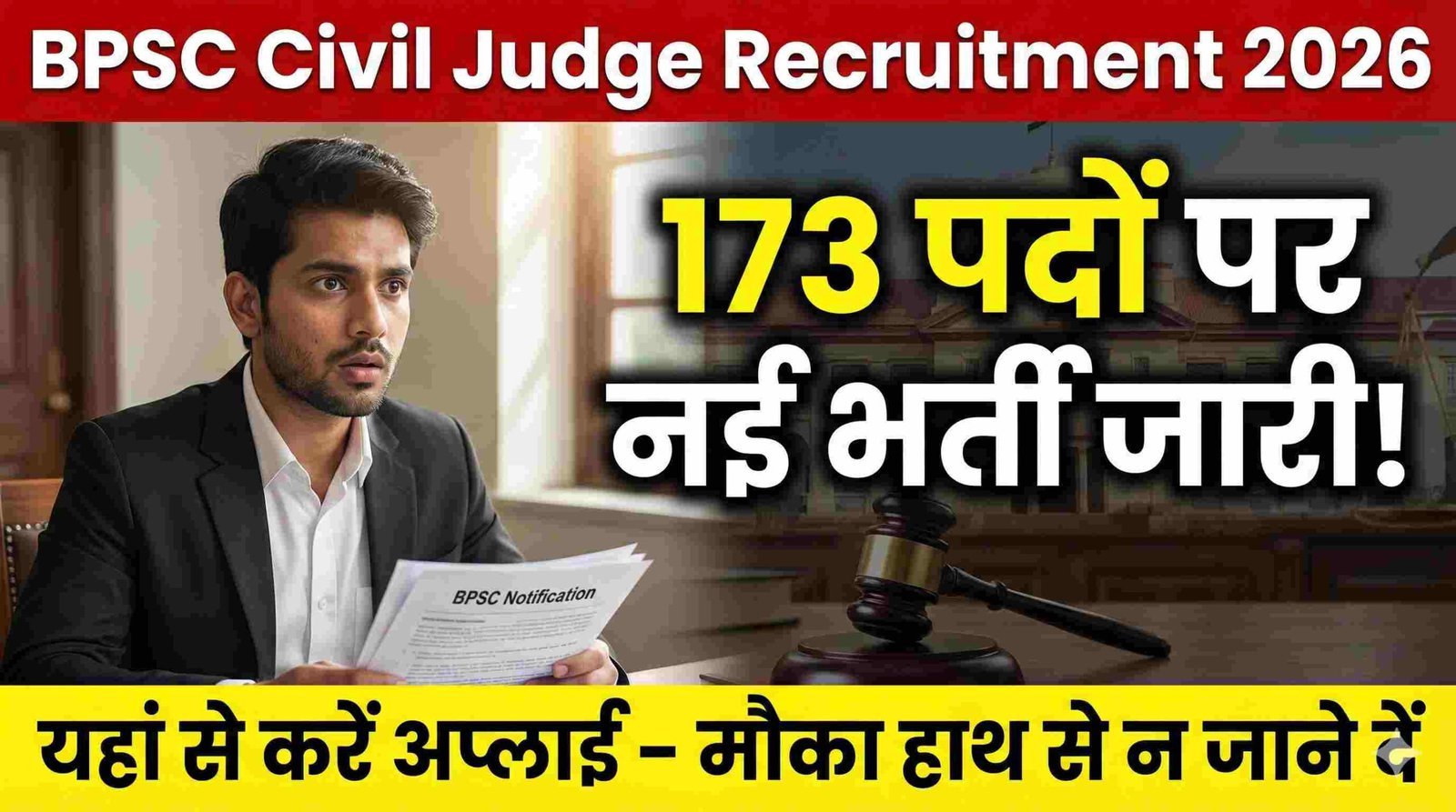 BPSC Civil Judge Recruitment 2026