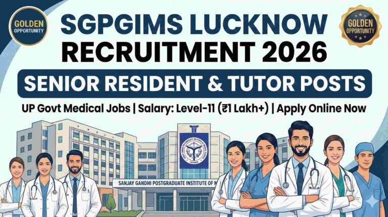 SGPGIMS Lucknow Recruitment 2026