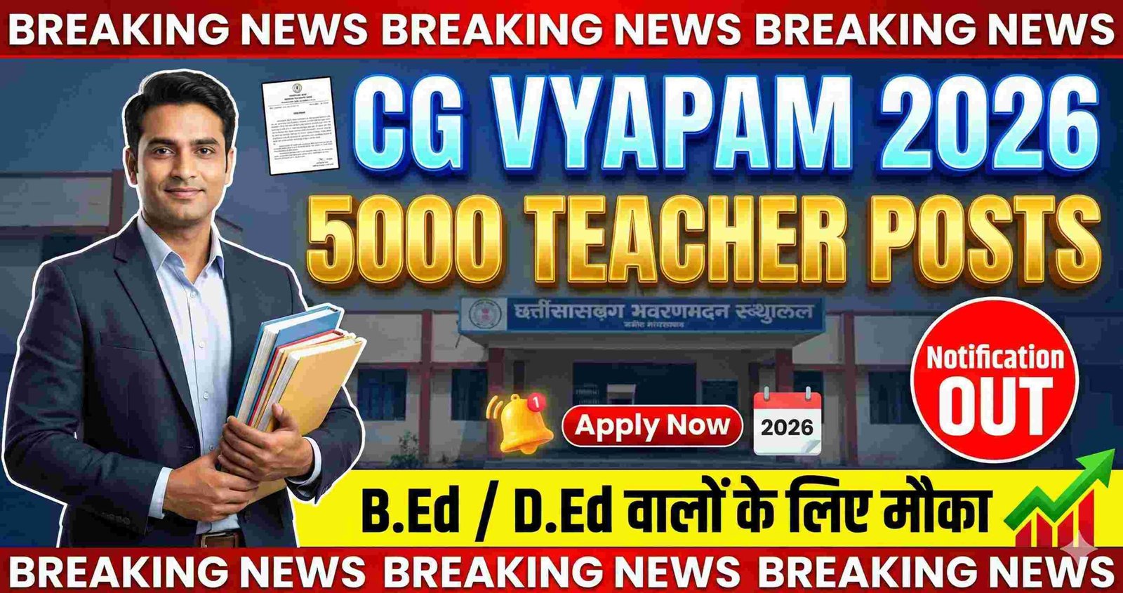 CG Vyapam 5000 Teacher Vacancy 2026