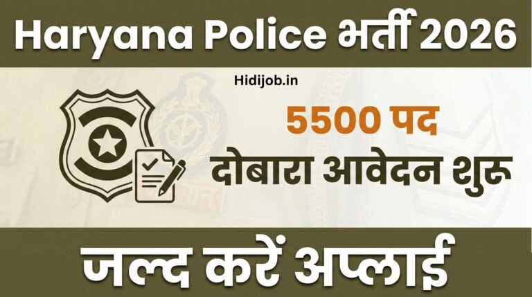 Haryana Police Constable Apply Online 2026