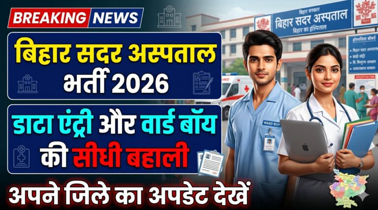 Bihar Sadar Hospital Vacancy 2026